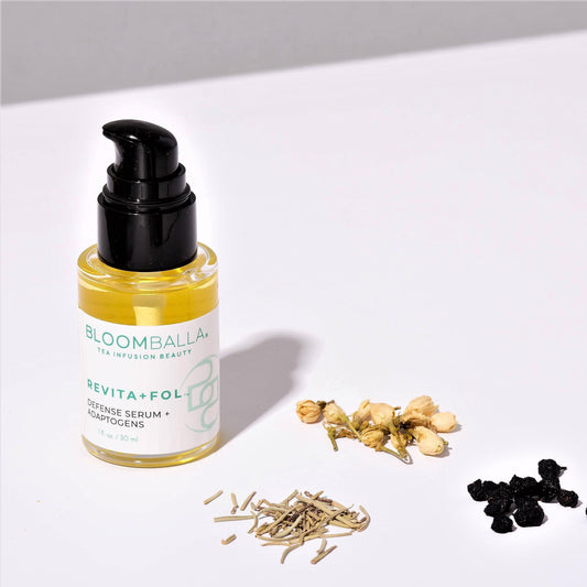 herbs and botte of Revita+Fol™ antioxidant scalp serum