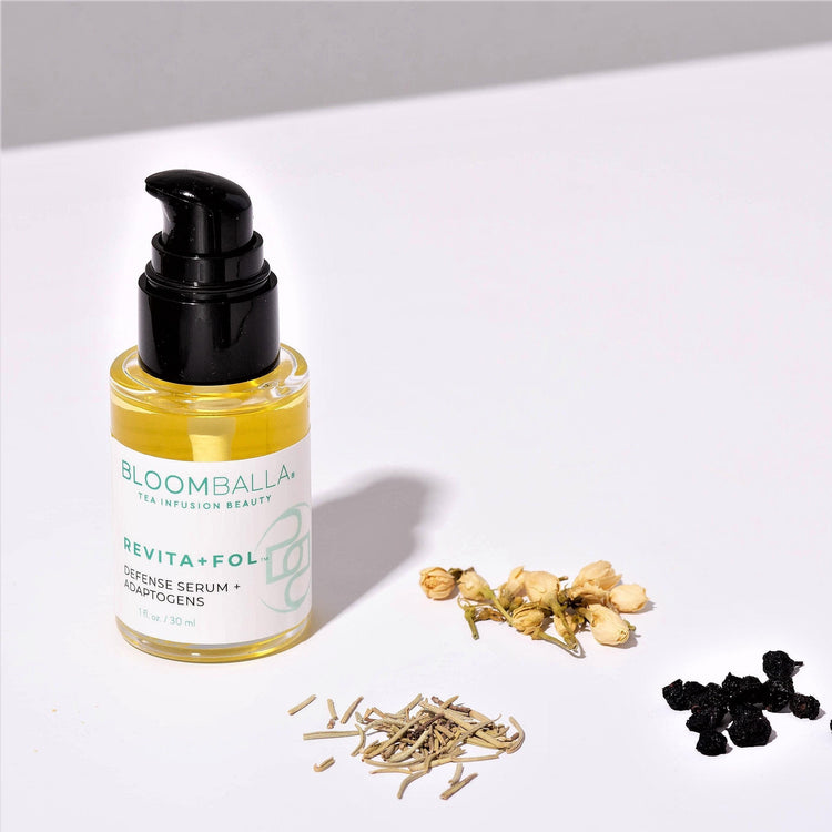 herbs and botte of Revita+Fol™ antioxidant scalp serum