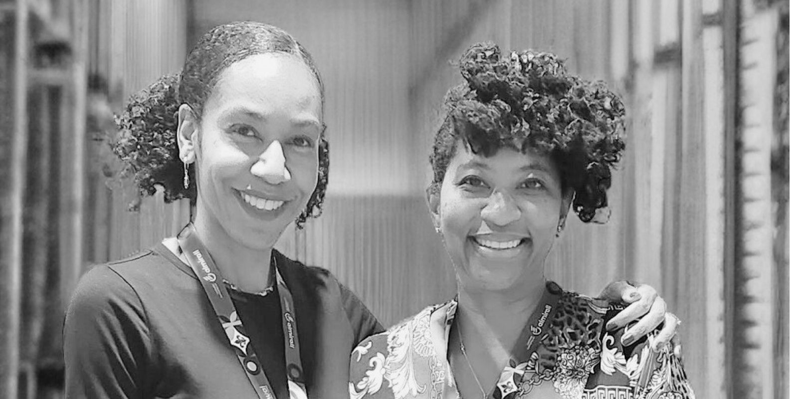 Two board-certified dermatologists and co-founders standing together, representing the clinical expertise behind Bloomballa Beauty.