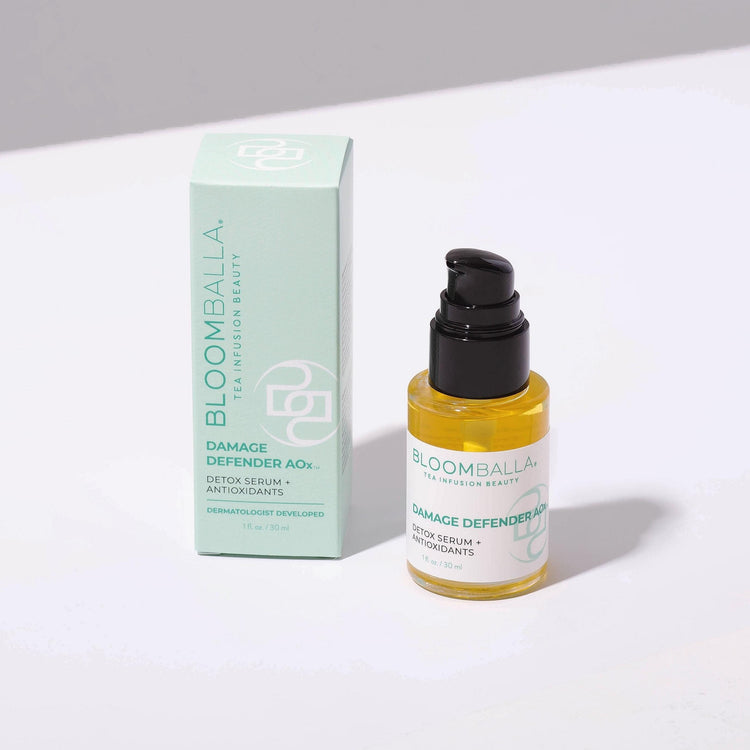 Carton and bottle of scalp detox treatment from Bloomballa Beauty